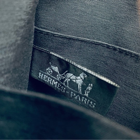 Hermes Clutch Bag Authentic Gray Canvas - Picture 9 of 16